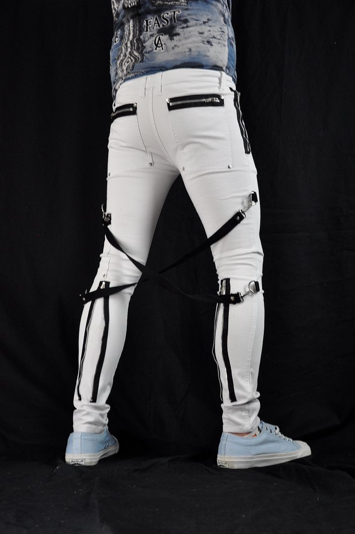 white tripp pants